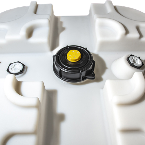 Top fill lid on TUFF Stack tank