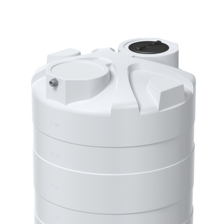 Industrial vertical storage tank for chemical containment