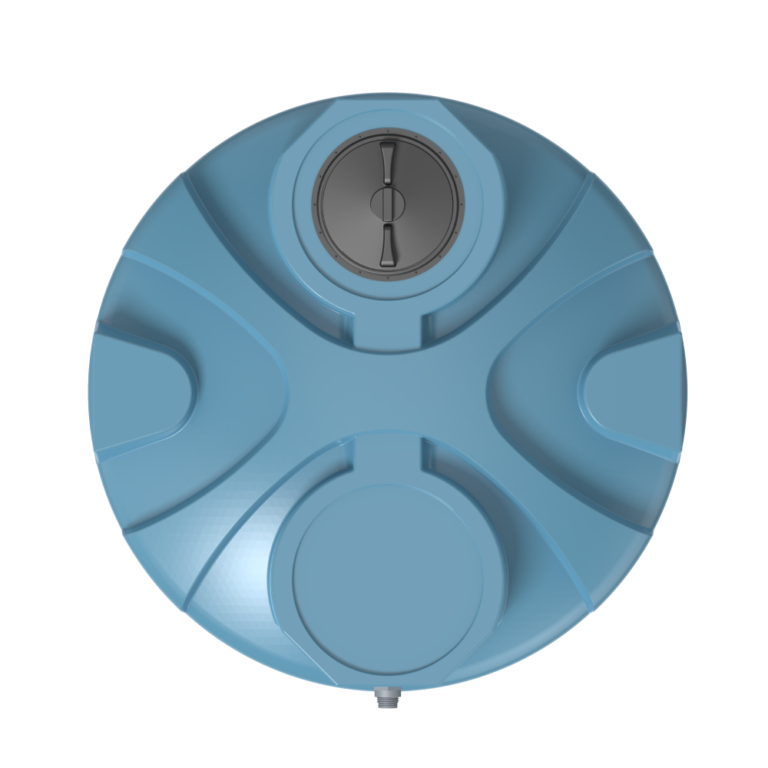 Heavy-duty vertical chemical tank with reinforced top