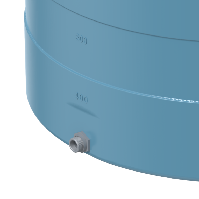 HDPE chemical storage tank with UV-resistant construction