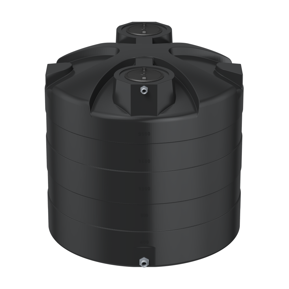 Vertical water storage tank for agricultural and industrial applications
