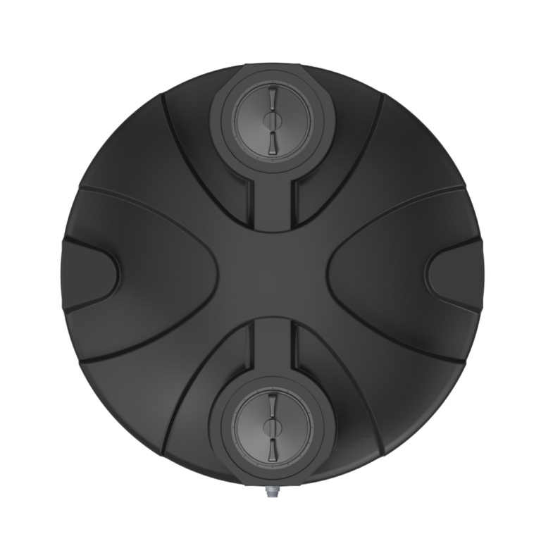 Heavy-duty vertical water tank with reinforced dome top