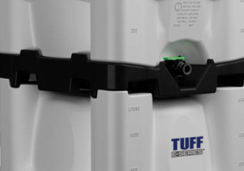 TUFF E-Series reusable tote with integrated pallet base