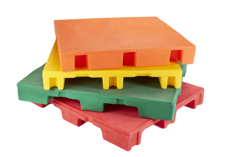 Rotomolded solid-wall pallets