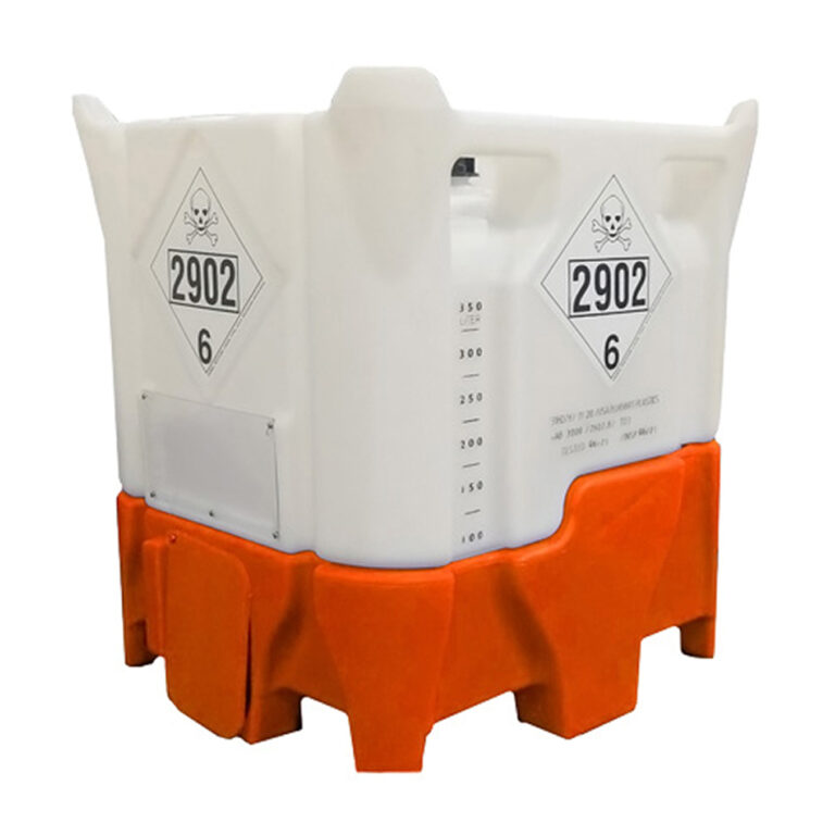 TUFF Cube Max reusable IBC tote for regulated liquid transport