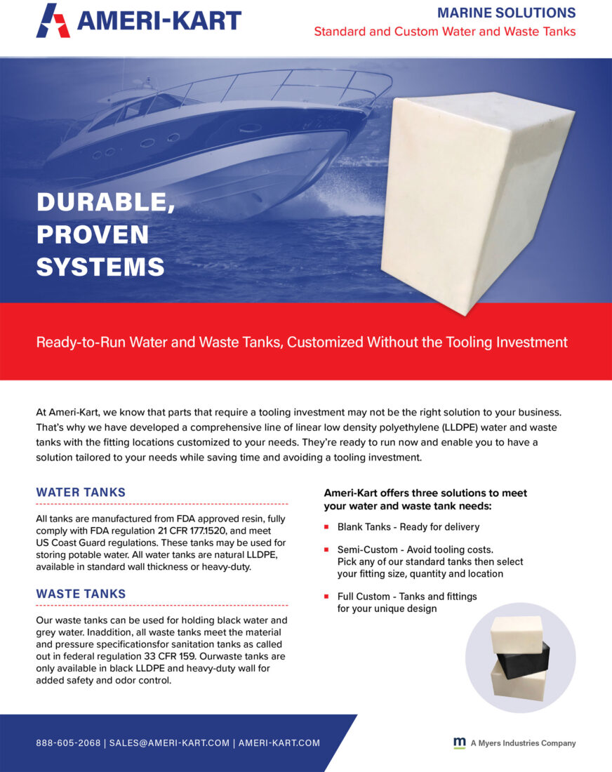 Ameri-Kart Water and Waste Tank Brochures